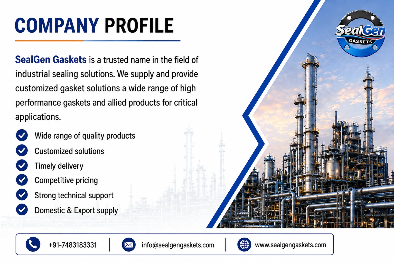 SealGen Gaskets company profile